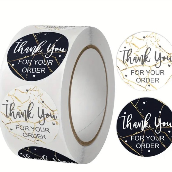 Thank You for Your Order (2 different design) Stickers - Picture 1 of 2